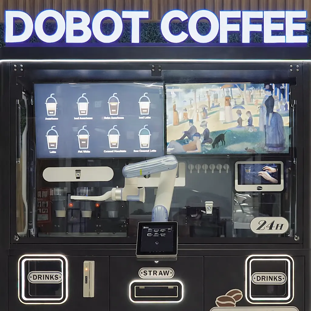 DOBOT Coffee machine | Automated Barista | Nova2 | 4 Flavor syrups